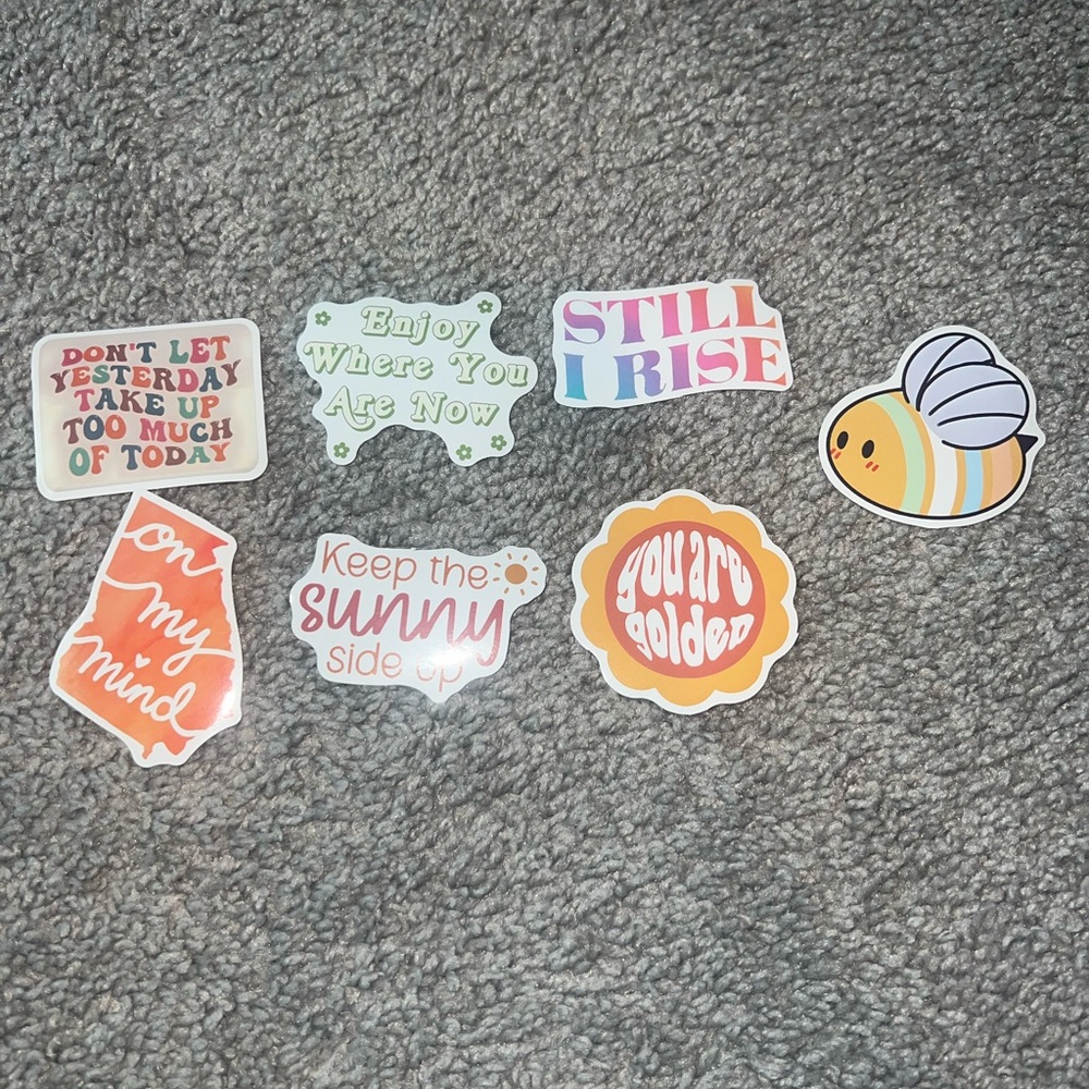 3 for $12 Colorful Inspirational Stickers Set